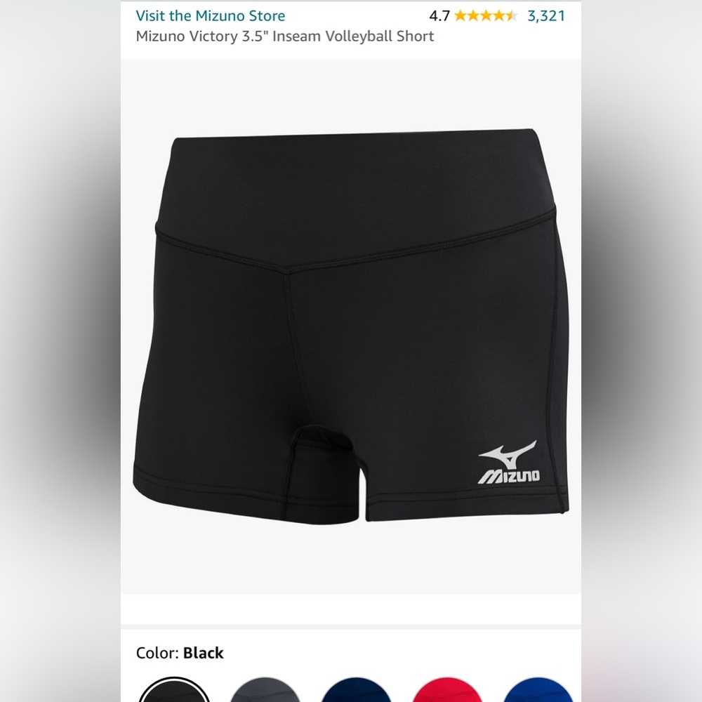 Women’s Mizuno volleyball shorts